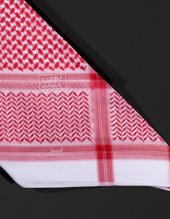 شماغ البسام بصمة 3 احمر غامق شماغ البسام بصمة 3 احمر غامق