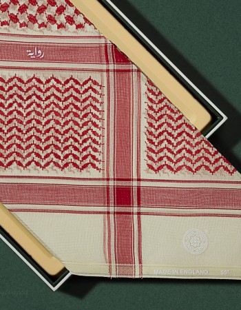 شماغ رواية لاتية احمر انجليزي شماغ رواية لاتية احمر انجليزي