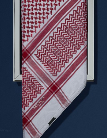 شماغ بنتلي احمر غامق دم الغزال B10 شماغ بنتلي احمر غامق دم الغزال B10