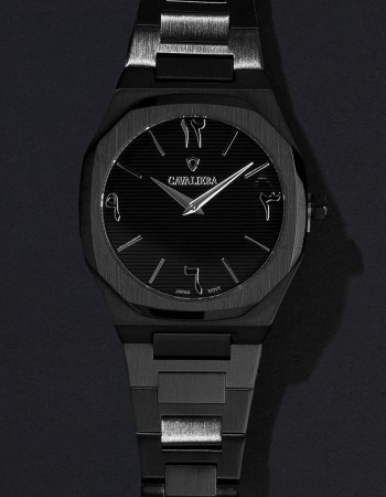 ساعة رجاليه ستيل لون اسود CL48BB