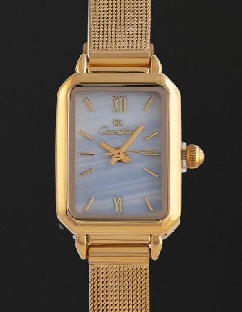 ساعة نسائية ستيل بمينا سماوي كافاليرا CL02GB