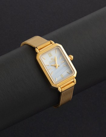 ساعة نسائية ستيل بمينا سماوي كافاليرا CL02GB