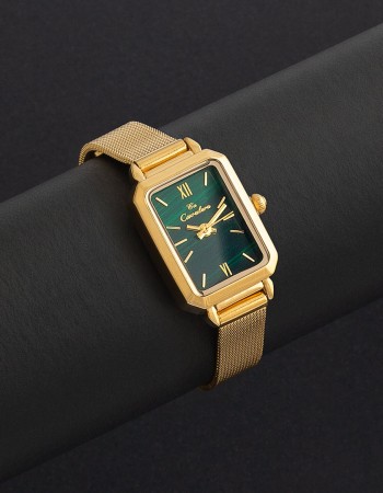 ساعة نسائية ستيل بلون زيتي CL02GN ساعة نسائية ستيل بلون زيتي CL02GN