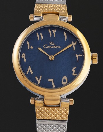 ساعة نسائية بمينا كحلي ماركة كافاليرا CL03GS