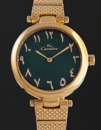 ساعة نسائية ستيل بمينا اخضر كافاليرا CL03GN ساعة نسائية ستيل بمينا اخضر كافاليرا CL03GN