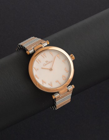 ساعة نسائية ستيل بمينا روز قولد كافاليرا CL03SR ساعة نسائية ستيل بمينا روز قولد كافاليرا CL03SR