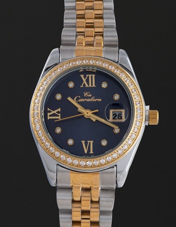 ساعة نسائية بمينا كحلي ماركة كافاليرا CL04SG