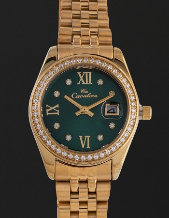 ساعة نسائية ستيل بمينا زيتي كافاليرا CL04GN ساعة نسائية ستيل بمينا زيتي كافاليرا CL04GN