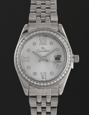 ساعة نسائية ستيل بمينا ابيض كافاليرا CL04SW ساعة نسائية ستيل بمينا ابيض كافاليرا CL04SW