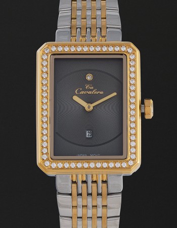 ساعة نسائية ستيل بمينا رمادي كافاليرا CL09SR