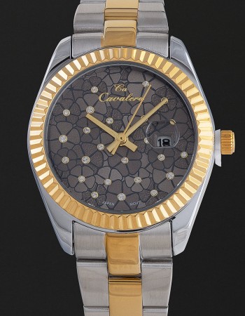 ساعة يد نسائية ستيل بلون فضي وذهبي CL13SB