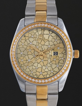 ساعة نسائية ستيل بمينا ذهبي كافاليرا CL14SG