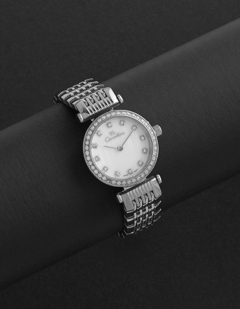 ساعة نسائية ستيل بمينا ابيض كافاليرا CL16SW ساعة نسائية ستيل بمينا ابيض كافاليرا CL16SW