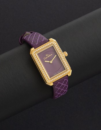 ساعة نسائية جلد بمينا بنفسجي كافاليرا CL18PG ساعة نسائية جلد بمينا بنفسجي كافاليرا CL18PG