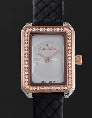 ساعة كافاليرا النسائية بمينا ابيض CL18BR ساعة كافاليرا النسائية بمينا ابيض CL18BR
