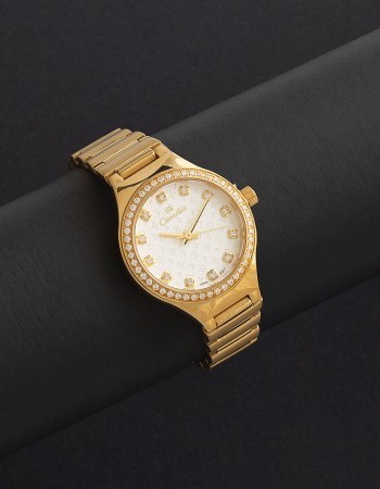 ساعة نسائية ستيل بمينا ابيض كافاليرا CL19GW ساعة نسائية ستيل بمينا ابيض كافاليرا CL19GW