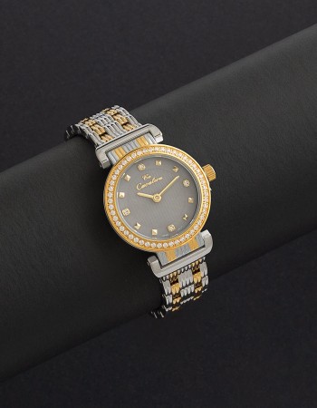 ساعة كافاليرا النسائية بمينا رمادي CL22SB