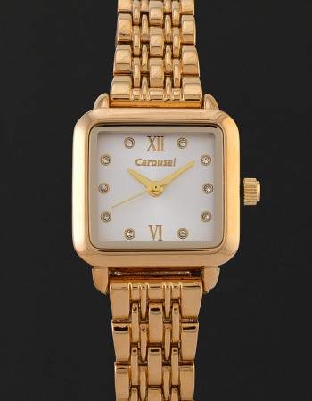 ساعة نسائية ستيل ذهبي كاروسيل CA401GW