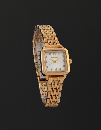 ساعة نسائية ستيل ذهبي كاروسيل CA401GW
