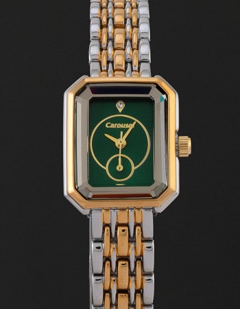 ساعة كاروسيل نسائية مينا اخضر CA409SN
