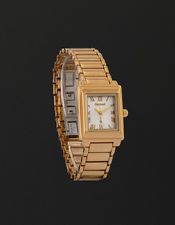 ساعة نسائية ستيل ذهبي كاروسيل CA413GW