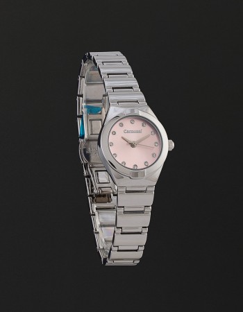ساعة نسائية ماركة كاروسيل فضي CA433SP