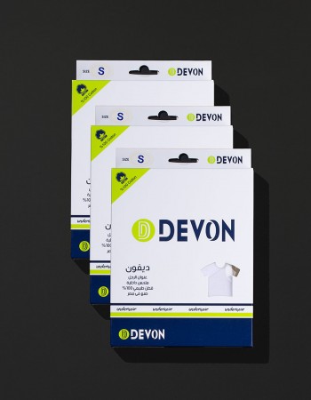 فانيلة داخلية رجالي ديفون - 3 قطع