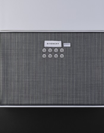 قماش شتوي رجالي صوف رصاصي مقلم جيفنشي 2494F-599-3