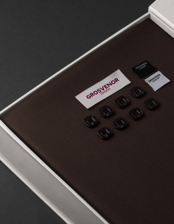 قماش شتوي رجالي صوف بني جروفنر 18421