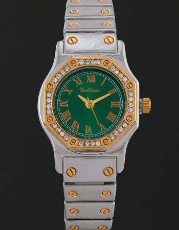 ساعة جولنار نسائية مينا اخضر GU113SG