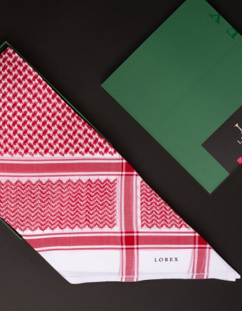 شماغ لوريكس كلاسيك شماغ احمر غامق 101