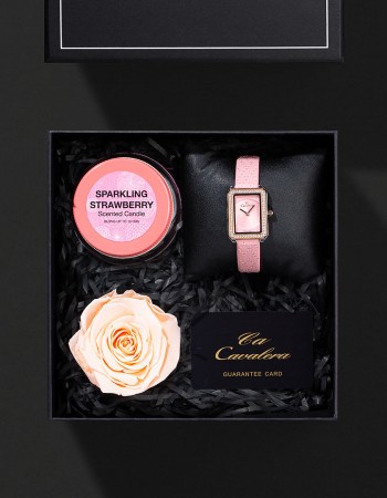 هدية ساعة نسائية مع ورد وشمعة معطرة CL18 هدية ساعة نسائية مع ورد وشمعة معطرة CL18