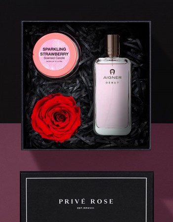هدية وردة وشمعة مع عطر اجنر ديبيوت هدية وردة وشمعة مع عطر اجنر ديبيوت