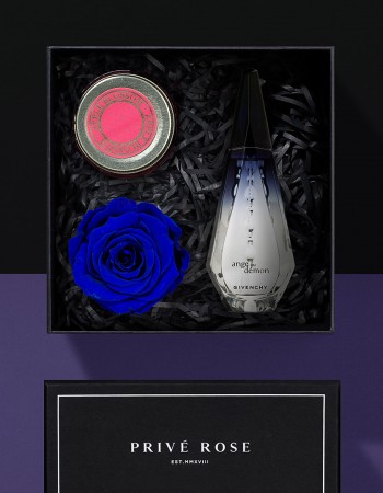 هدية عطر جيفنشي آنج أو ديمون مع وردة وشمعة هدية عطر جيفنشي آنج أو ديمون مع وردة وشمعة