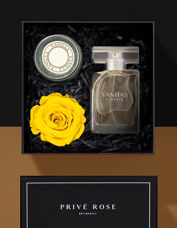 هدية وردة وشمعة مع عطر فرزاتشي فانيتاس هدية وردة وشمعة مع عطر فرزاتشي فانيتاس