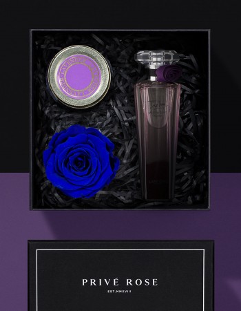 هدية وردة وشمعة مع عطر لانكوم تريزور ميدنايت روز هدية وردة وشمعة مع عطر لانكوم تريزور ميدنايت روز