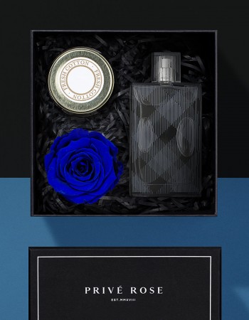 هدية وردة وشمعة مع عطر بربري بريت سبلاش هدية وردة وشمعة مع عطر بربري بريت سبلاش