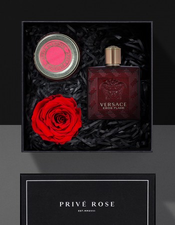 هدية عطر فرزاتشي ايروس فليم مع وردة وشمعة هدية عطر فرزاتشي ايروس فليم مع وردة وشمعة