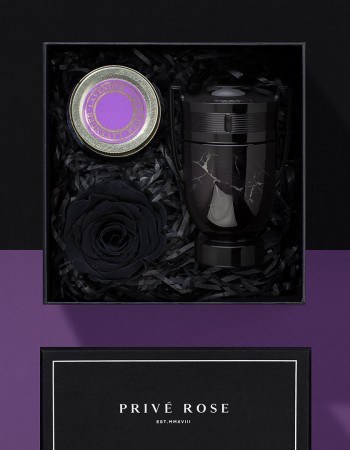 هدية عطر باكو رابان انفكتوس اونيكس كوليكتر مع وردة وشمعة هدية عطر باكو رابان انفكتوس اونيكس كوليكتر مع وردة وشمعة
