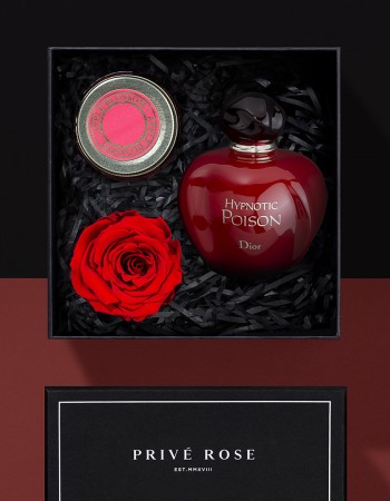 هدية عطر كريستيان ديور هيبنوتيك بويزون مع وردة وشمعة هدية عطر كريستيان ديور هيبنوتيك بويزون مع وردة وشمعة