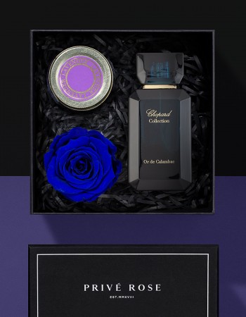 هدية عطر شوبارد أور دي كالامباك مع وردة وشمعة هدية عطر شوبارد أور دي كالامباك مع وردة وشمعة