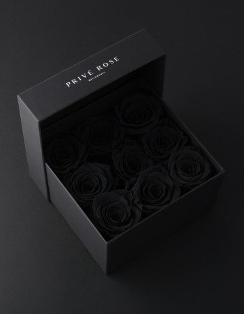 بوكس ورد طبيعي دائم أسود بريفي روز PRU24 بوكس ورد طبيعي دائم أسود بريفي روز PRU24