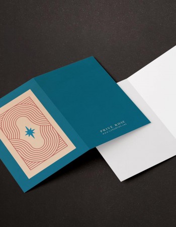 كرت هدايا بتصميم انيق وناعم P03