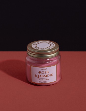 شمعة معطرة برائحة الورد والياسمين شمعة معطرة برائحة الورد والياسمين