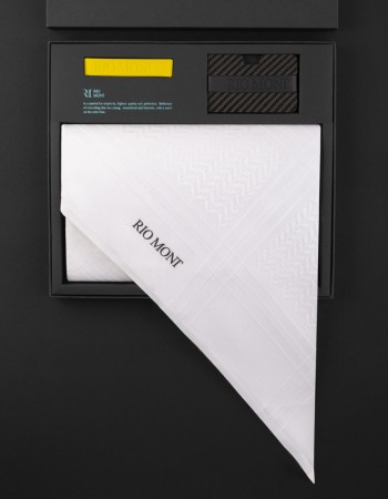 شماغ ابيض ريومونتت + محفظة بحزام أصفر شماغ ابيض ريومونتت + محفظة بحزام أصفر