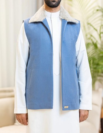 سديري رجالي ازرق فاتح H03