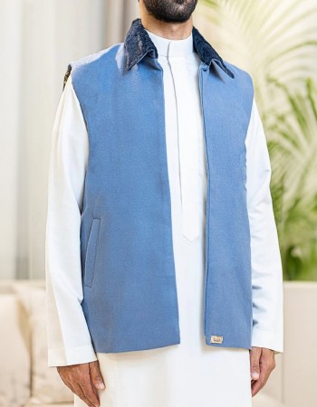 سديري رجالي ازرق فاتح H08