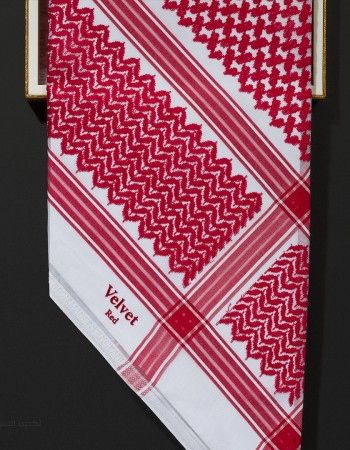 شماغ فيلفت احمر دم الغزال 2024