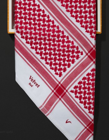 شماغ فلفت احمر كلاسيك انجليزي 2024