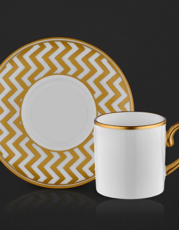 طقم فناجين قهوة زيقزاق قولد 0492 طقم فناجين قهوة زيقزاق قولد 0492